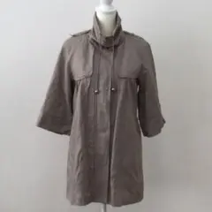 【S】KariAng ♡ カリアング スタンドカラー ミドルコート グレージュ