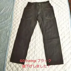 Go hemp ストレートデニム ブラックのサムネイル