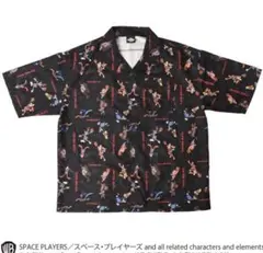 パニカムトーキョーSPACE PLAYERSスペースプレイヤーズ総柄衿付きシャツ