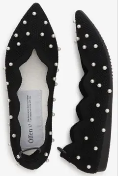 37 Offen オッフェン scallop pearls patternパール