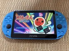 PSVita2000 本体 32GB、8GBメモリーカード、太鼓の達人付き