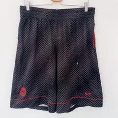 NIKE ナイキ 斜めストライプ ショートパンツ L 黒赤 バスケット メンズのサムネイル