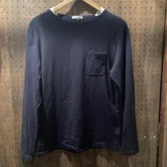 a.v.v HOMME ネイビー Lサイズ 長袖カットソー