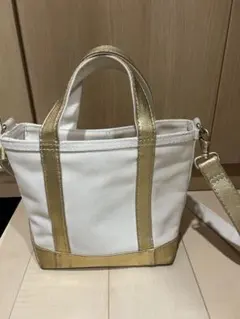 美品　L.L.Bean　トートバッグ　キャンバス　2way　ゴールド　限定カラー