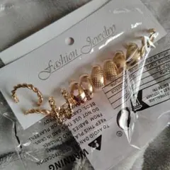 ♦新品♦ゴールドピアスセット 6ペア