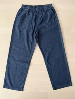 未使用　ゆったり　コクーン　デニム　イージーパンツ　ネイビー　紺　XL