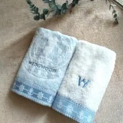 【新品２枚】１枚９００円　ウエッジウッド ハンドタオル　柔らか　ふんわり