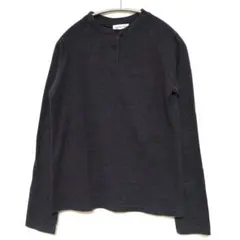 blanc bleu minuit 長袖シャツ チャコールグレー サイズF