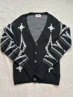 ROUND HOUSE 幾何学模様 カーディガン Mサイズ
