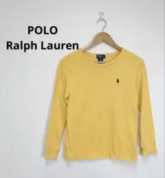 POLO Ralph Lauren ラルフローレン ロンT無地 ロゴ 刺繍 S