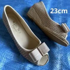 新品⬜︎DIANA⬜︎ダイアナ⬜︎オープントゥサンダル⬜︎リボン⬜︎ウェッジソール