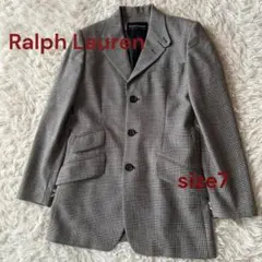 F♦︎ RALPH LAUREN チェック柄 テーラードジャケット サイズ7