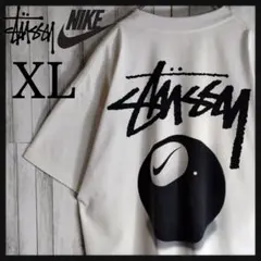 【超絶人気コラボ】ステューシー×ナイキ☆ビックバックロゴ入りTシャツ8ボール希少