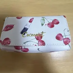 Cocoonist チェリー柄 ミラー付きポーチのサムネイル