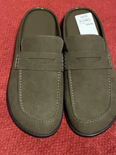 GU ローファーフラットスリッパ25cm ブラウン完売品新品未使用