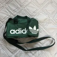 adidas original 緑色 ショルダーバッグ