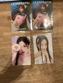 LE SSERAFIM KAZUHA トレーディングカード 4枚セット