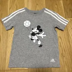 adidas アディダス　ミッキー サッカー Tシャツ 120cm