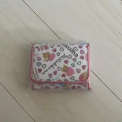 リラックマ ハートプリント三つ折り財布【未使用】【最安値】【サンエックス】