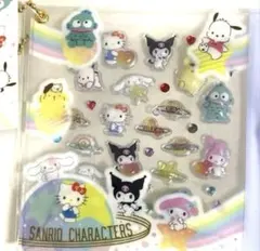 サンリオキャラクターズ　プチパーツ ピタプクステッカー　ポーチ　キティ