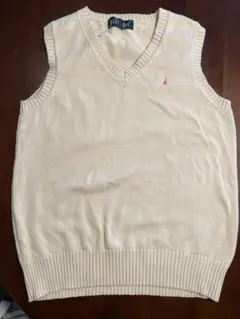 EAST BOY Vネック スクールベスト（クリーム色）