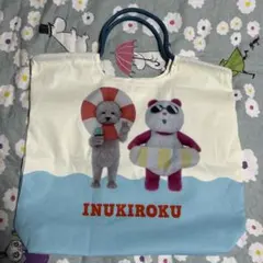 犬記録 meets ナツパンダ ロープハンドルバッグ トートバッグ イオン限定