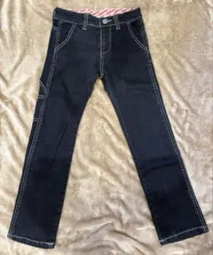 DENIM BAR ダークブルー 長ズボン 120