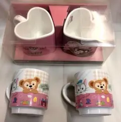 ダッフィー&フレンズ　ハートペアマグカップ　マグカップ