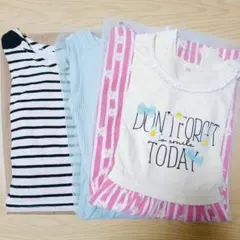 キッズ ノースリーブ 半袖 ワンピース 3点セット 120 まとめ売り