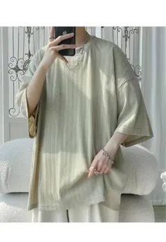 tシャツ メンズ 半袖 夏　オリーブ