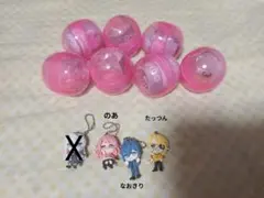 カラフルピーチガチャガチャキーホルダー