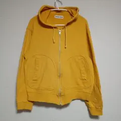 90s NICOLE CLUB 黄色 ジップアップパーカー 日本製