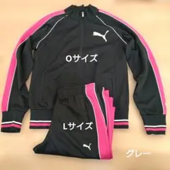 PUMA ジャージ上下セット グレー/ピンク O・Lサイズ　プーマ