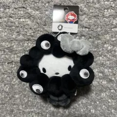 カラビナ付き ハローキティ ミャクミャク サンリオ なりきりぬいぐるみ　黒