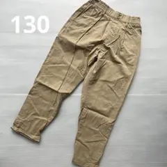 ベージュ パンツ ゴムウエスト 130