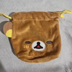 【開封済】リラックマ 照れ ふわふわフェイス巾着 2 ガチャガチャ
