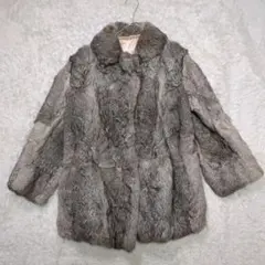 ファーコート　ジャケット　ラビットファー？　タグなし素材不明
