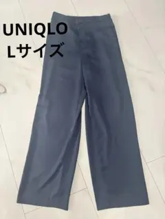 UNIQLO ワイドパンツ ネイビー Lサイズ