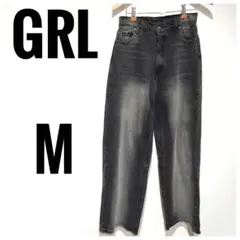 デニム♡GRL ハイウエストデニム Mサイズ ブラック系 グレイル