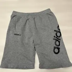 【美品】adidasNEOスウェット ハーフパンツ グレー メンズ Lサイズ