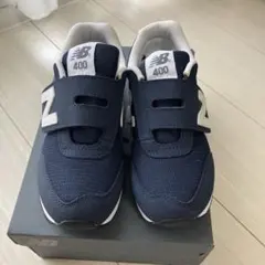 【美品】New Balance 400 ネイビー スニーカー20,5㎝