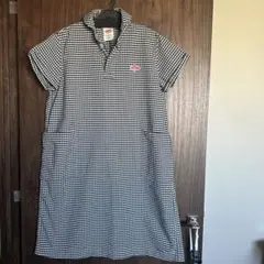 ダントン　丸襟　シャツワンピース　チェック