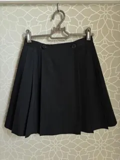 EASTBOY 黒 プリーツ巻きスカート