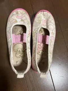 キャラクター柄 上履き ピンク17cm