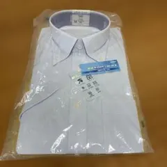 LES MUES 半袖シャツ　ノンアイロンクール　M 水色のサムネイル