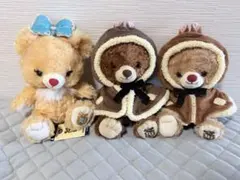 タグ付き ユニベアシティ 眠れる森の美女 ローズローズ＆モーブ セット