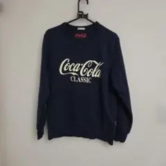Coca-Cola CLASSIC スウェット ネイビー S