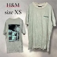 H&M エイチアンドエム Canyon Days Tシャツ XS ベージュ