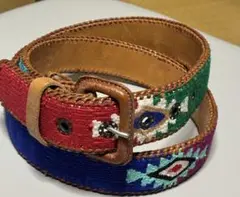 刺繍デザイン ベルト 多色