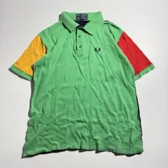 90s Fred perry フレッドペリー マルチカラー 半袖 ポロシャツ